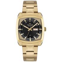 Relógio Technos Masculino Ref: 8205om/1p Automático Retangular Dourado