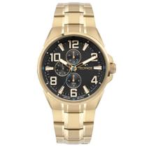 Relógio Technos Masculino Skymaster Dourado 6p27duu1p Bisel Preto Relógio Technos Masculino Skymaster Dourado 6p27duu1p Bisel Preto