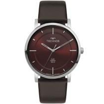 Relógio TECHNOS masculino Slim analógico vinho GL32BL/0N