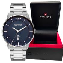 Relógio Technos Masculino Slim Gm10yq 1a Prata Com Caixa Ultrafina E Pulseira De Aço Calendário Relógio Technos Masculino Slim Gm10yq 1a Prata Com Caixa Ultrafina E Pulseira De Aço Calendário