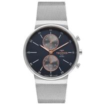Relógio technos masculino slim prata vd36ab/1a