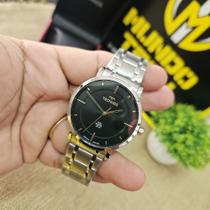 Relógio Technos Masculino Slim Prata Vidro de Safira GL32AY/1P Relógio Technos Masculino Slim Prata Vidro de Safira GL32AY/1P