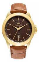 Relógio Technos Masculino Steel Dourado Pulseira Couro Oferta 2115MYA/0H , 2115MYA/0M