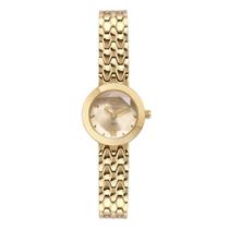 Relógio Technos Mini Dourado Aço Inoxidável Vidro Facetado Relógio Technos Mini Dourado Aço Inoxidável Vidro Facetado
