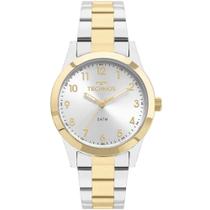 Relógio Technos Prata e Dourado Pequeno Mulher Executivo Clássico Prova de Água Boutique 2035MKK/5K