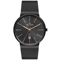 Relógio Technos Preto Masculino Classic Slim GM12AG/1P Relógio Technos Preto Masculino Classic Slim GM12AG/1P
