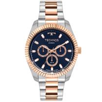 Relógio Technos Riviera Aço Bicolor Prata E Rose 6p79cb 1a
