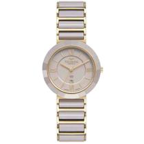 Relógio Technos Saphire Bege/Dourado Feminino 2015CE/1C Relógio Technos Saphire Bege/Dourado Feminino 2015CE/1C