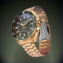 Relógio Technos Skydiver Professional Dourado Verde WT2050AJ/1V