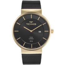 Relógio TECHNOS Slim masculino safira dourado GM17AB/1P