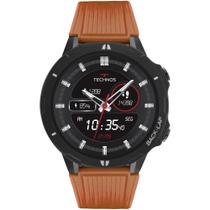 Relógio technos sport smartwatch pulseira laranja grande