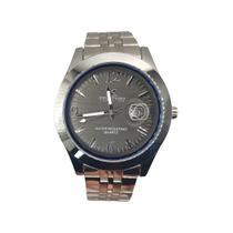 Relógio Tecivet Masculino Calendário Resistente Água 50m Cor Do Mostrador:Cinza Relógio Tecivet Masculino Calendário Resistente Água 50m Cor Do Mostrador:Cinza