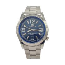 Relógio Tecnet Analógico Prateado Masculino Resistente Água