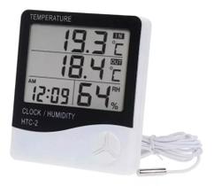 Relógio Temperatura Umidade Termo-higrômetro Digital Exbom