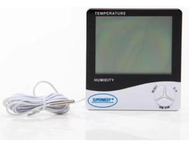 Relógio Temperatura Umidade Termohigrômetro Digital Supermed