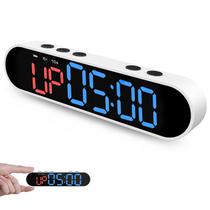 Relógio Temporizador Portátil para Academia Dienmern com Ímã Forte - Temporizador de Intervalo com Contagem Regressiva/Contagem Crescente/Cronômetro, Bateria Potente de 50 Horas para Academia em Casa/Garagem/Boxe/Fitness