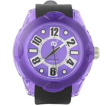Relógio Tendence Rainbow Pulseira Silicone E02013045 - Violeta