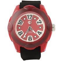 Relógio Tendence Rainbow Silicone E02013056 - Vermelho