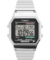 Relógio Timex Classic Digital em Aço Inoxidável Prateado