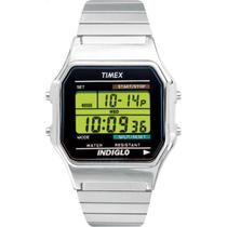 Relógio Timex Classic Digital Silver-Tone T78582 para homens