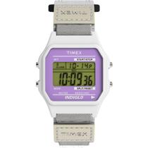 Relógio Timex Classical Digital Masculino - Caixa 36mm e Pulseira Branca