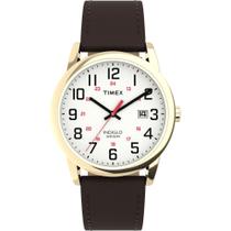Relógio Timex Easy Reader 38mm com Pulseira de Couro Marrom