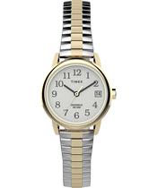 Relógio Timex Easy Reader Classic feminino de 25 mm em dois tons