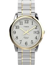 Relógio Timex Easy Reader, estojo de 35 mm, mostrador branco para homens Relógio Timex Easy Reader, estojo de 35 mm, mostrador branco para homens