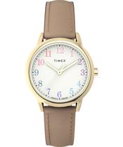 Relógio Timex Easy Reader Feminino - Caixa 30mm e Mostrador Branco