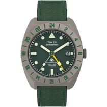 Relógio Timex Expedition Pioneer Titanium Automatic GMT TW2Y63400 Masculino 41mm