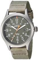Relógio Timex Expedition Scout para homens, estojo de 40 mm cinza/verde