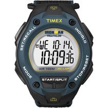 Relógio Timex Ironman Classic 30 Oversize - Preto/Azul/Amarelo Relógio Timex Ironman Classic 30 Oversize - Preto/Azul/Amarelo