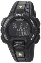 Relógio Timex Ironman Rugged 30 para homens, resina preta/amarela