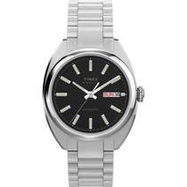 Relógio Timex Marlin Draper Automatico Tw2y65000 37mm Casual Prateado Preto