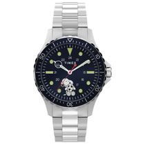 Relógio Timex Peanuts Snoopy Diver TW2Y53900 41mm Aço Inox