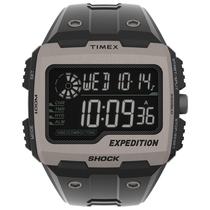 Relógio Timex, pulseira masculina de resina Expedition Grid Shock de 50 mm
