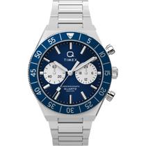 Relógio Timex Q Continental Chronograph TW2Y55900 Masculino 40mm Aço Inox