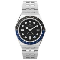 Relógio Timex Q GMT TW2V38100 Masculino 38mm Aço Inox
