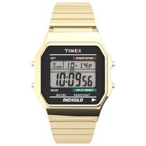 Relógio Timex Quadrado Dourado
