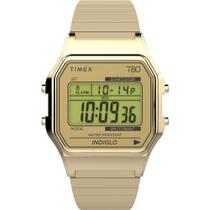 Relógio Timex T80, capa unissex de 34 mm, mostrador digital resistente à água