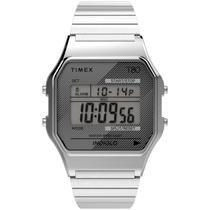 Relógio Timex T80 Unissex 34mm - Prata com Aço Inoxidável