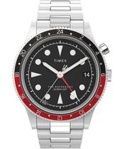 Relógio Timex Waterbury Traditional 39 mm com mostrador preto para homem Relógio Timex Waterbury Traditional 39 mm com mostrador preto para homem