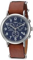 Relógio Timex Weekender Chrono TW2R63200 Pulseira de couro 40 mm