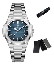 Relógio tipo Poedagar Masculino À Prova D'Água Luminosa Aço Inoxidável Quartz Moda Casual - Paazomu Relógio tipo Poedagar Masculino À Prova D'Água Luminosa Aço Inoxidável Quartz Moda Casual - Paazomu