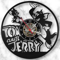 Relógio Tom Jerry Desenho Filmes Infatil Tv Nerd Vinil Lp Promoção