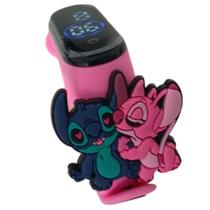 Relógio Touch Digital Infantil Stitch_Angel_JUNTOS_Rosa Relógio Touch Digital Infantil Stitch_Angel_JUNTOS_Rosa