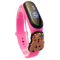 Relógio Touch Infantil Capivara Flores_Rs - SMACTUDO