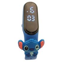 Relógio Touch Infantil Stitch Pisca_Resistente à Água - Azul - Smactudo
