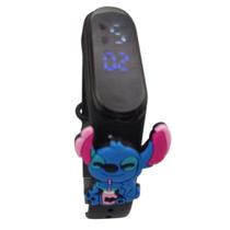 Relógio Touch Infantil Stitch Resistente à Água - Preto - SMACTUDO