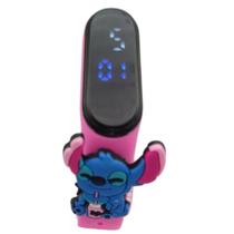 Relógio Touch Infantil Stitch Resistente à Água - Rosa - SMACTUDO